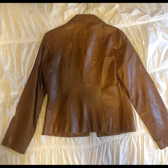 Brown Leather Jacket - Picture 2 of 4